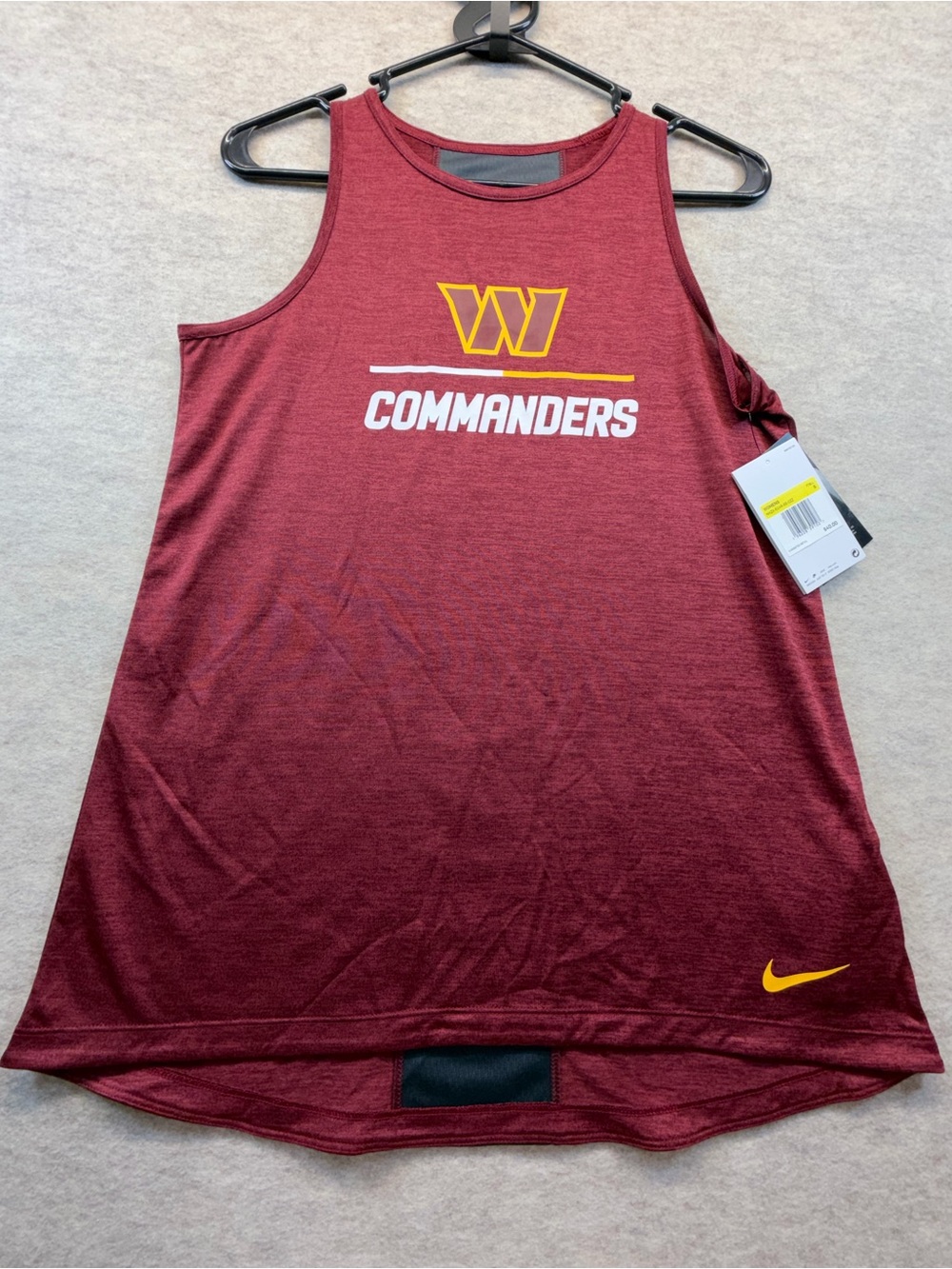 Nike Washington Commanders Dri-FIT Tank Top Burgundy NWT Women’s S